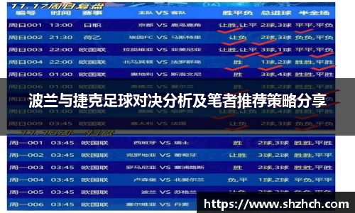 波兰与捷克足球对决分析及笔者推荐策略分享